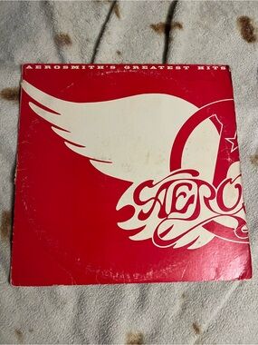 Columbia Red and Gold Vinyl Record Label